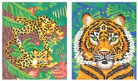 Janod kit pittura con numeri felini acquerello bambini-3