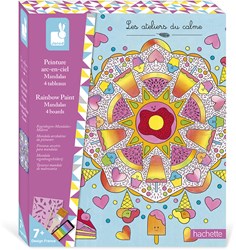 Janod set creativa pittura arcobaleno mandala per bambini