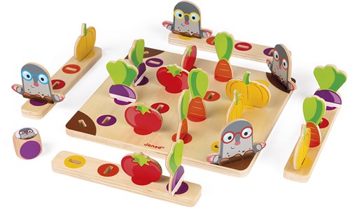 Janod gioco da tavolo - gioco educativo per bambini Garden Panic!
