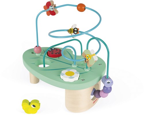 Janod giocattolo in legno - Looping Bruco & Co - gioco di motricità per bambini piccoli