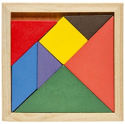 Puzzle tangram giocattolo in legno gioco educativo colorato