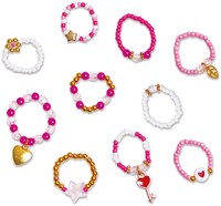 Janod Atelier Bijoux - Set Creativo Anelli di Perle Gioielli Bambini-2
