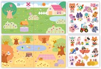 Janod Atelier - Set di adesivi spessi riposizionabili dai 2 anni-2