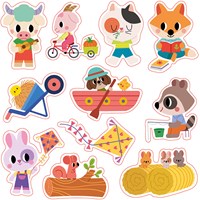Janod Atelier - Set di adesivi spessi riposizionabili dai 2 anni-3