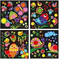 Janod Atelier - Set di adesivi rotondi - Gioco creativo per bambini dai 3 anni-2