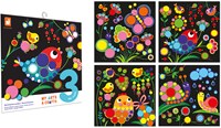 Janod Atelier - Set di adesivi rotondi - Gioco creativo per bambini dai 3 anni