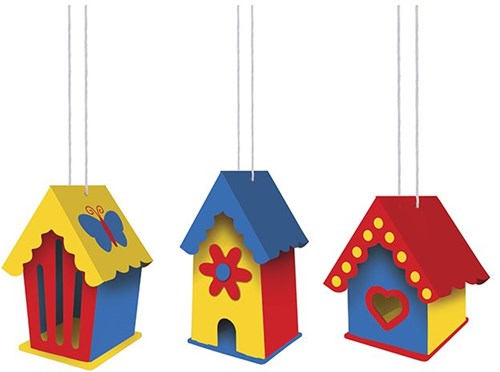 Creative Craft Group casetta per uccelli in legno set creativo bambini giardino-2