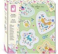 Janod set creativo gesso - Kit giardino fiorito per bambini da 7 anni