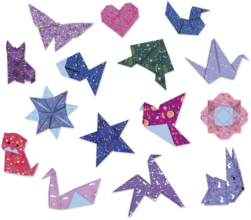Janod set origami costellazioni - piegatura creativa della carta per bambini-2