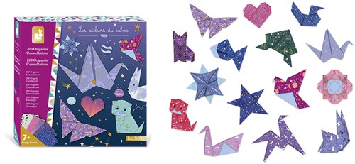 Janod set origami costellazioni - piegatura creativa della carta per bambini-3