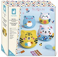 Janod set creativa animali in gesso da dipingere - attività artistica bambini