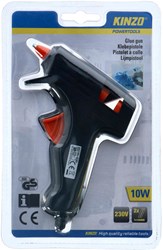 Pistola per colla elettrica blu con 2 stick per progetti creativi