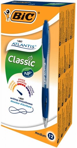 BIC 12 Scrittura Bic Atlantis Classic blu