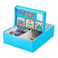 Pop-it-Up Garage scatola portaoggetti - Contenitore per giocattoli e tappeto da gioco - Per auto e altri giocattoli