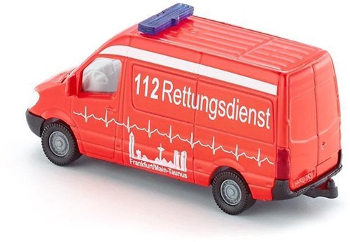SIKU Ambulanza auto giocattolo rossa - veicolo d’emergenza per bambini-2