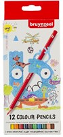 Bruynzeel matite colorate set 12 pezzi per bambini e adulti