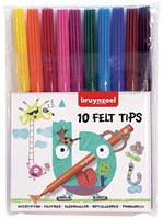 Bruynzeel pennarelli set 10 colori per bambini e adulti