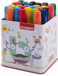Bruynzeel pennarelli extra spessi 30 pezzi in tubo - giocattolo colorato