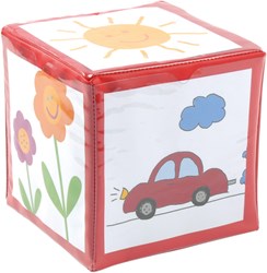 Eduplay dado rosso giocattolo educativo con tasche inseribili