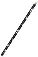 Matita calcio con gomma design nero-bianco per bambini - scuola