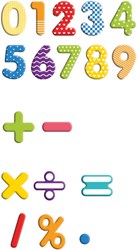 Eduplay numeri magnetici giocattolo educativo con scatola 90 pezzi