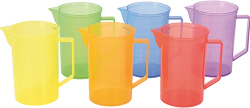 Eduplay set bicchieri dosatori giocattolo - trasparente - 6 pezzi - educativo