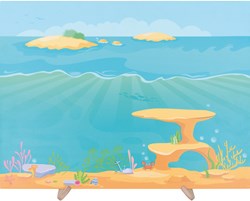 Eduplay lavagna magnetica giocattolo Mega Magnetic Board Sea per bambini