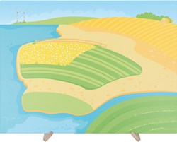 Eduplay lavagna magnetica campagna - grande tavola magnetica bambini