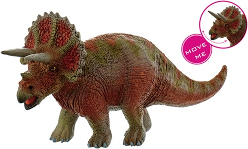 Bullyland dinosauro figura Triceratops media senza PVC 16,7 cm-2