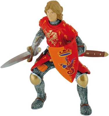 Eduplay figura principe con spada rossa - giocattolo fantasioso