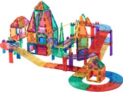 Eduplay pista da corsa magnetica set giocattolo 120 pezzi auto da corsa
