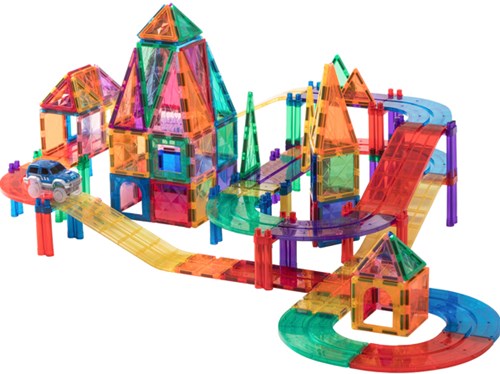 Eduplay pista da corsa magnetica set giocattolo 120 pezzi auto da corsa