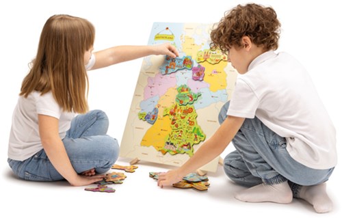 Eduplay giocattolo magnetico puzzle mappa Germania gioco educativo-2