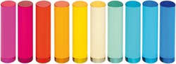 Eduplay cilindri da gioco in acrilico set 10 pezzi - giocattolo educativo