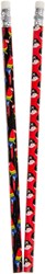 Duckiez matita pirata HB - matita pirata con gomma - 12 pezzi