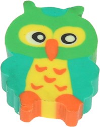 Duckiez gomma gufo verde - gomme carine per bambini