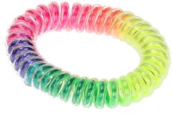 Bracciale spirale colori arcobaleno plastica gioiello bambini regalo