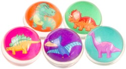 Palla rimbalzante dinosauro giocattolo colorato - palline rimbalzanti dino 3 cm