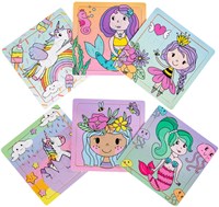 Puzzle in legno principessa unicorno sirena - giocattolo fantasia bambine
