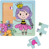 Puzzle in legno principessa unicorno sirena - giocattolo fantasia bambine-2