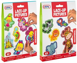 Grafix Set infilatura animali kit creativo - 6 pezzi - gioco motricità