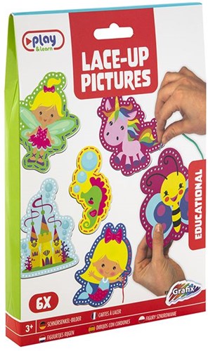 Grafix Set infilatura animali kit creativo - 6 pezzi - gioco motricità-2