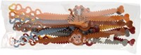 Bracciale animali selvatici set di 12 braccialetti colorati bambini plastica-2
