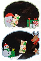 Lavagna Natale gesso compatta tavoletta regalo festivo