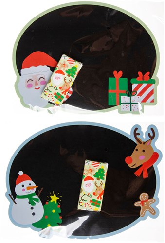 Lavagna Natale gesso compatta tavoletta regalo festivo