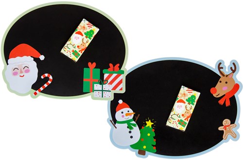Lavagna Natale gesso compatta tavoletta regalo festivo-2