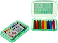 Duckiez set mini pastelli a cera - 8 colori in pratica scatola-2