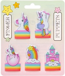 Duckiez set di burattini da dito unicorno giocattolo - gioco di ruolo magico