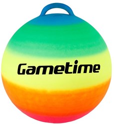 Palla saltellante arcobaleno per bambini 52 cm giocattolo colorato