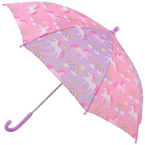 Johntoy ombrello unicorno e arcobaleno per bambine - giocattolo colorato